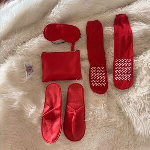 Lacoste Red Pouch + accessories